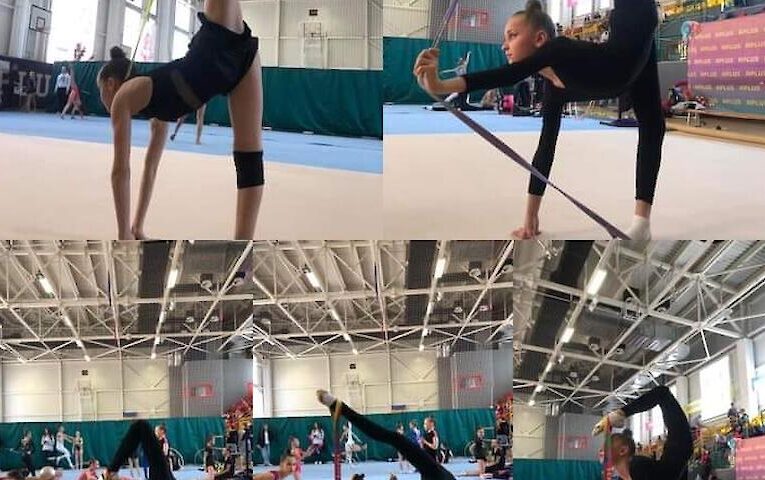 Юні гімнастки з Українки вдало виступили на Відкритому чемпіонаті Дніпровського району Києва