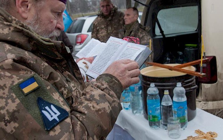 “Привиди Києва” долучилися до Водохрещення: помолилися за Перемогу і освятили воду