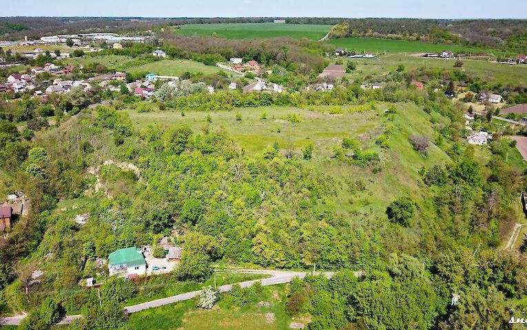 Давньоруське городище біля Обухова зняли з висоти польоту