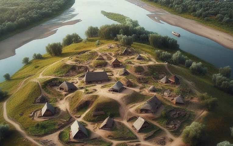 Як могло виглядати зарубинецьке городище в Обухові (спроба реконструкції)