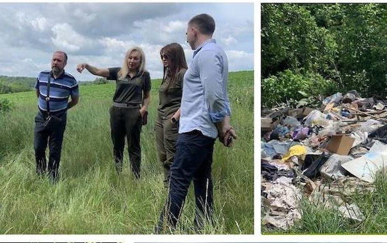 Неподалік Ржищева виявили величезне незаконне сміттєзвалище