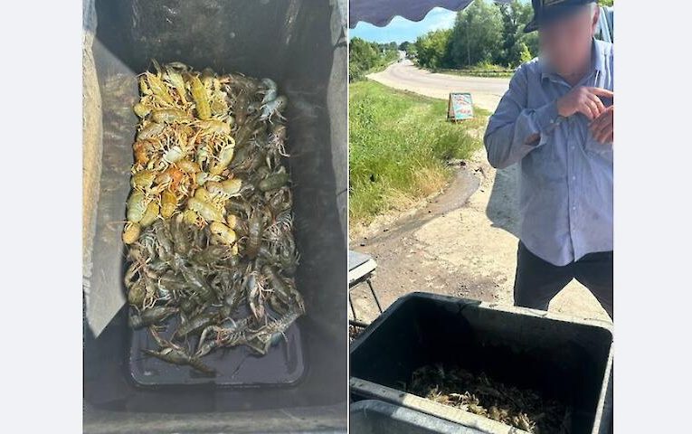 На Обухівщині затримали браконьєра – наловив раків