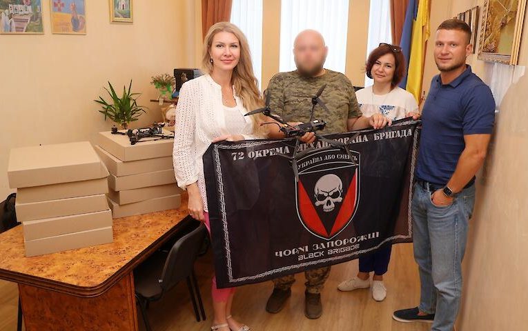 Васильків передав дрони бригаді «Чорні Запорожці»