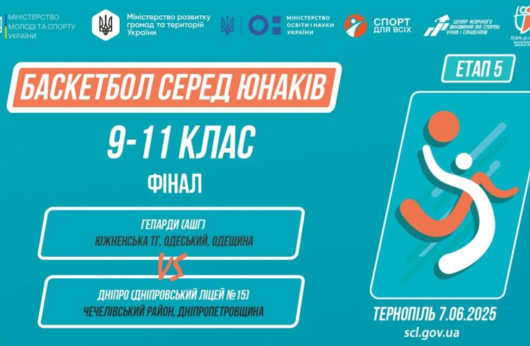 Баскетбол [юнаки] 5-9 класи | ФІНАЛ | Пліч-о-пліч [ Етап 5 ] 7.06.25