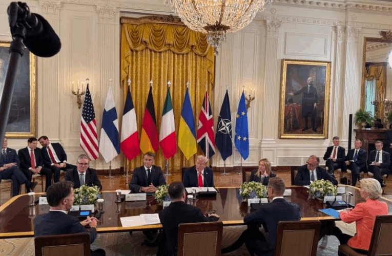 У США триває зустріч за участю лідерів Європи